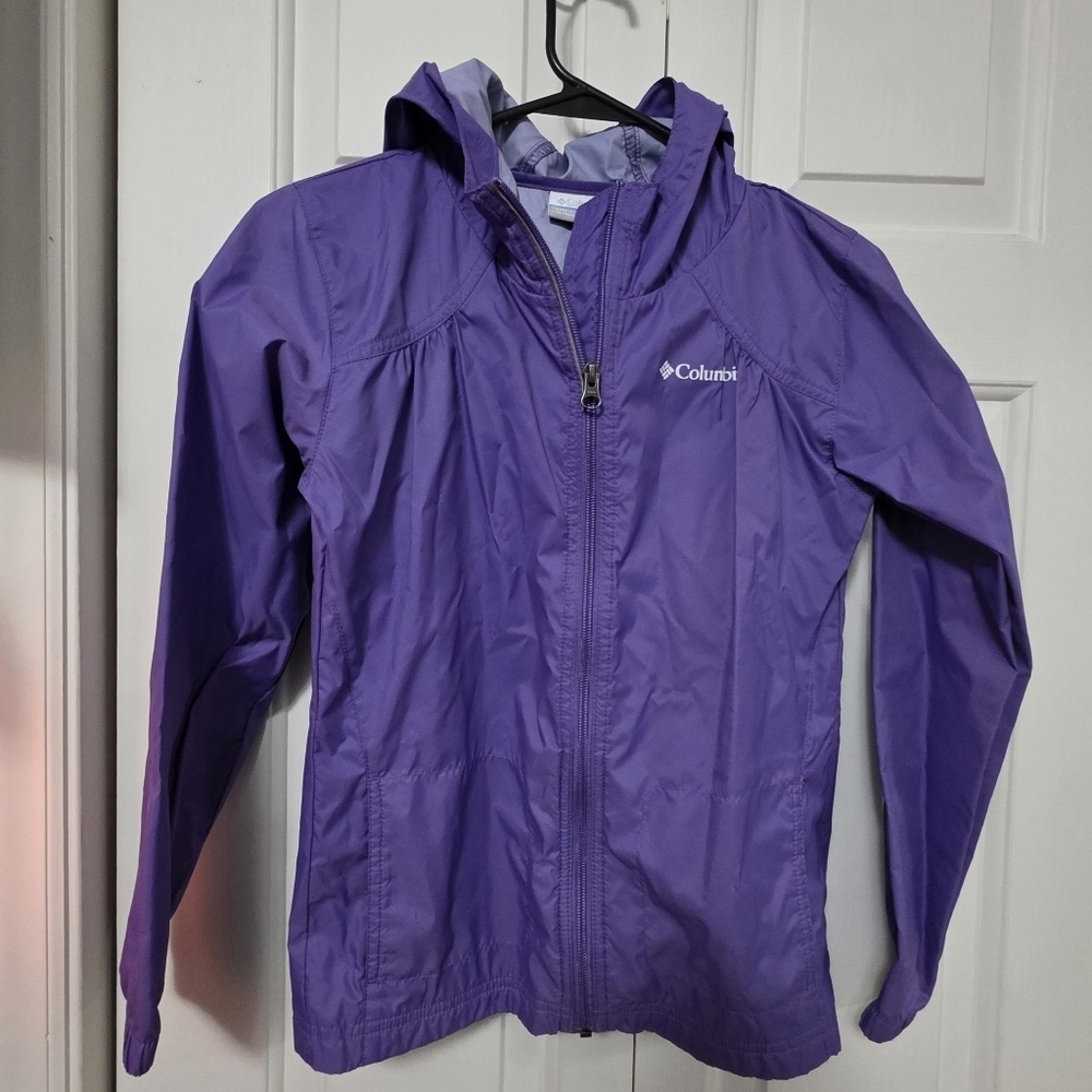 Columbia Vibrant Purple Windbreaker Size M - Picture 1 of 7